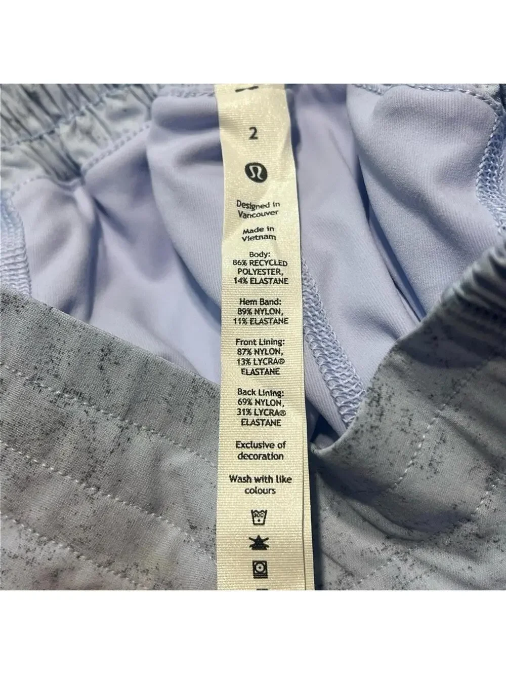 Lululemon Hotty Hot High-Rise Skort 2 Speckled Athletic
